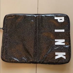 Victoria’s Secret PINK Black Glitter Laptop Case